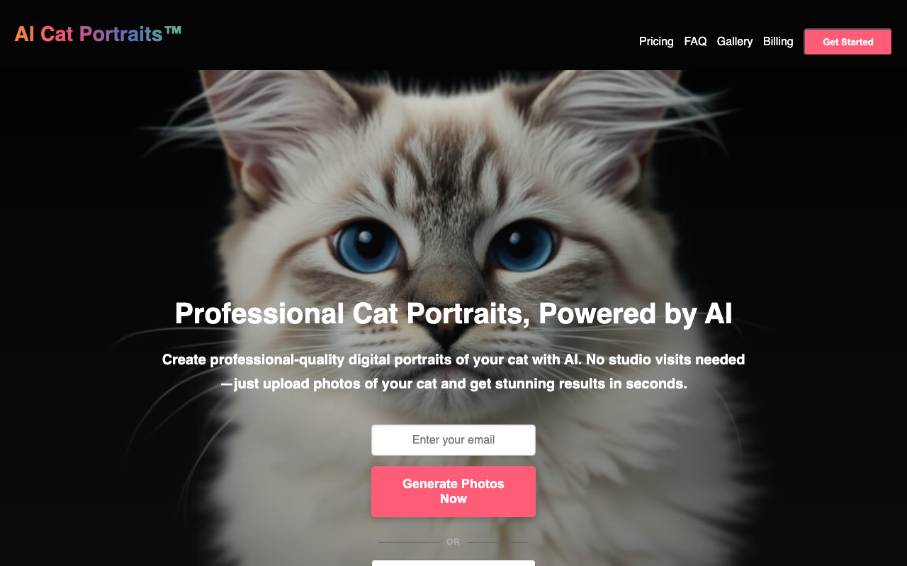 AI猫咪肖像：3分钟生成专业级萌宠写真，铲屎官必试！