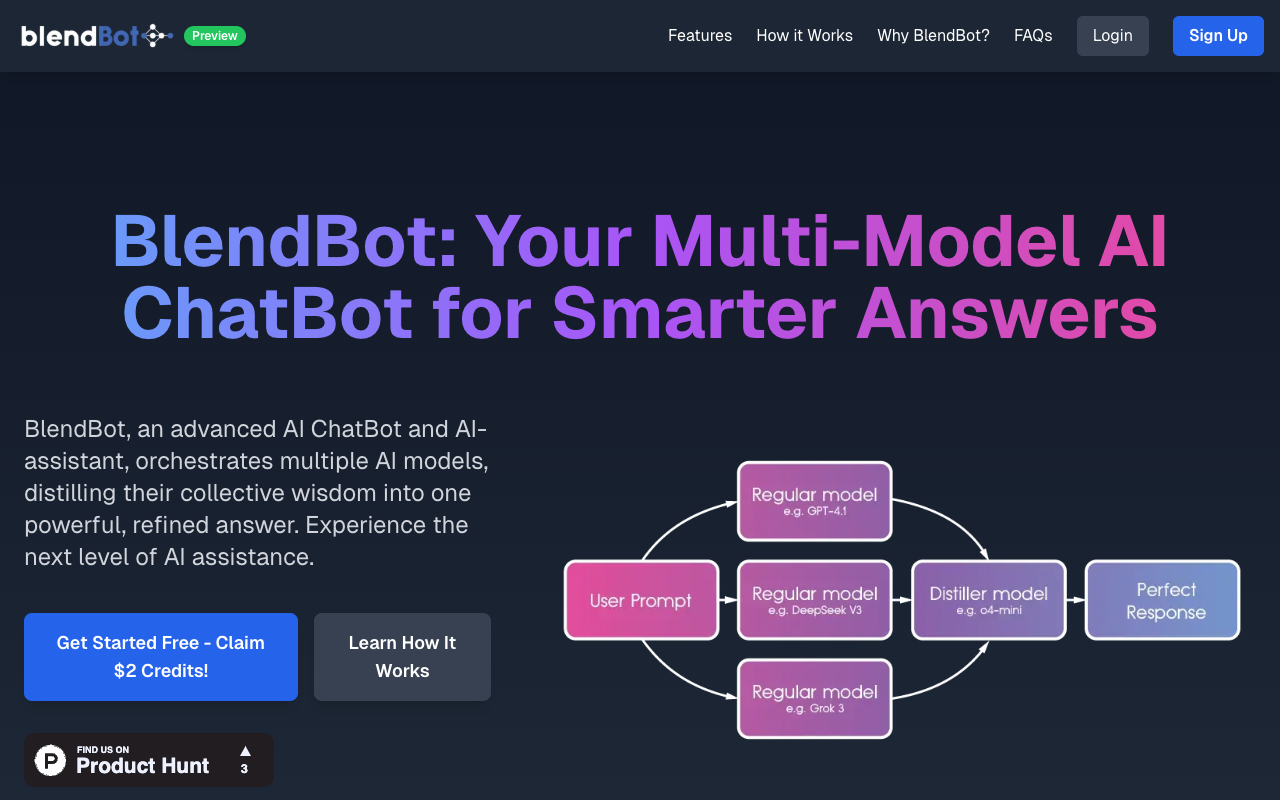BlendBot：颠覆AI交互体验的多模型智能助手，让你的对话更聪明！