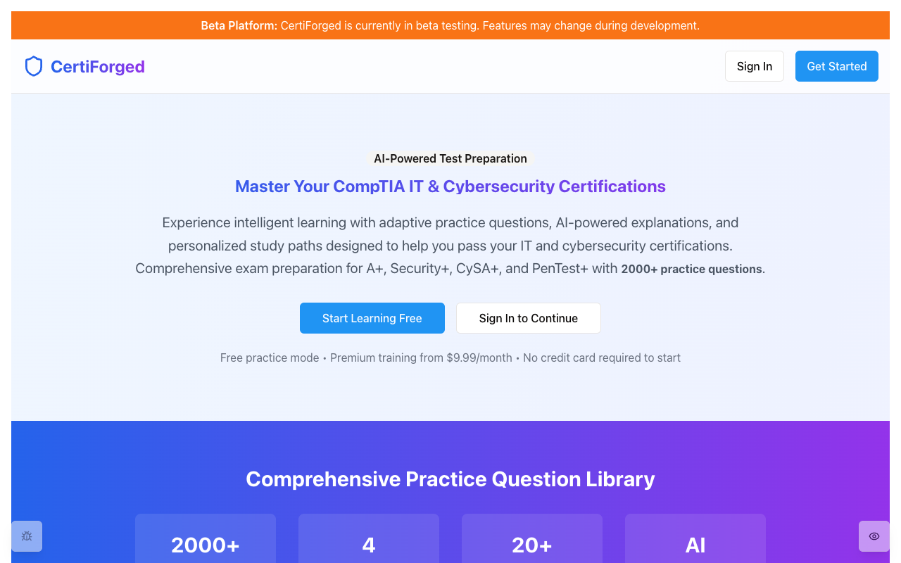 AI赋能，高效备考！CertiForged助你轻松攻克网络安全认证考试