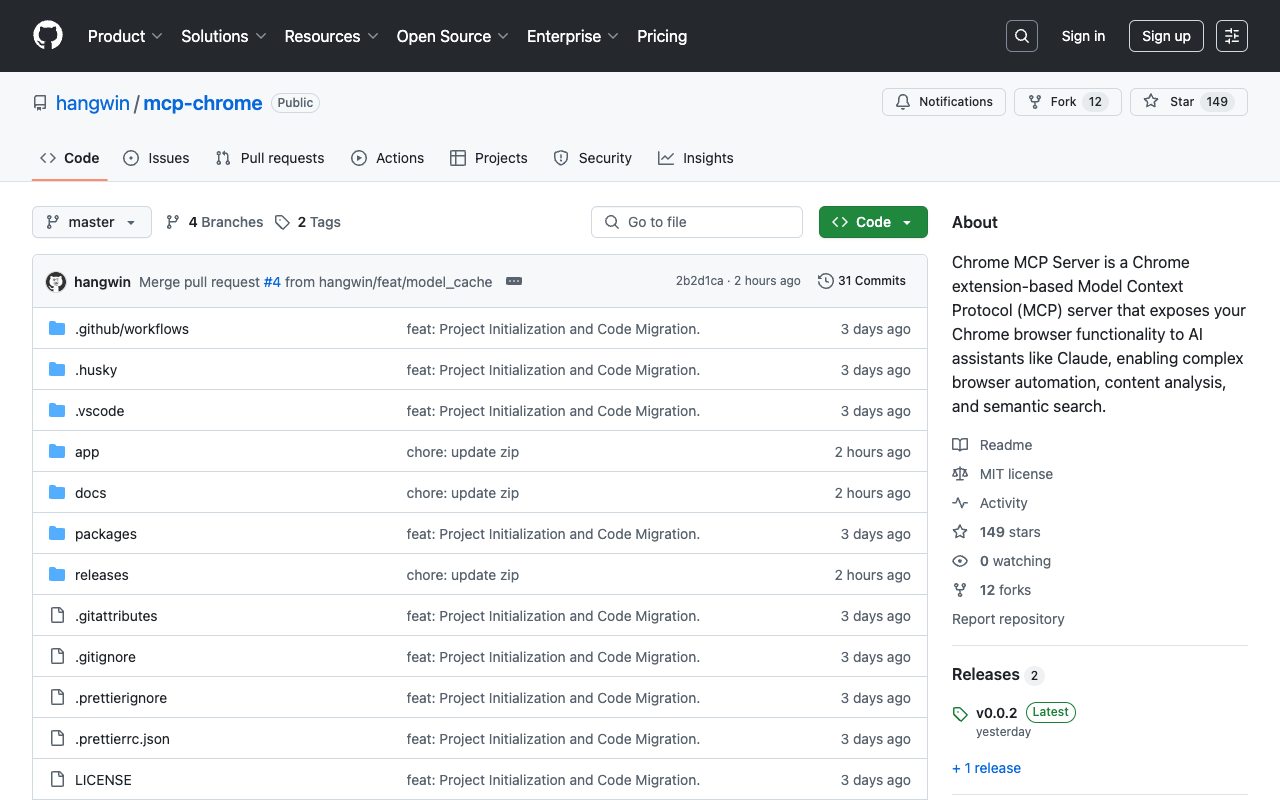 Chrome MCP Server - Turn your Chrome browser into an AI-controlled automation tool Chrome AI automation