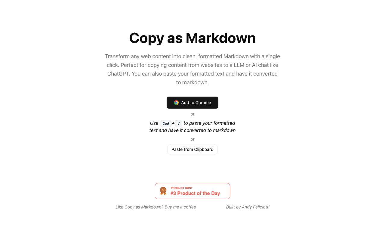 一键转换网页内容！Copy as Markdown：让Markdown格式转换更高效