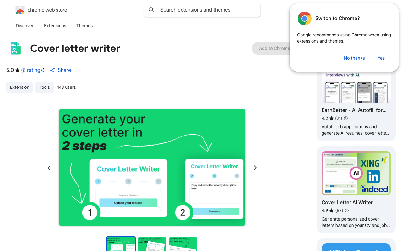 AI智能求职神器：Cover Letter Writer助你秒杀职场竞争！