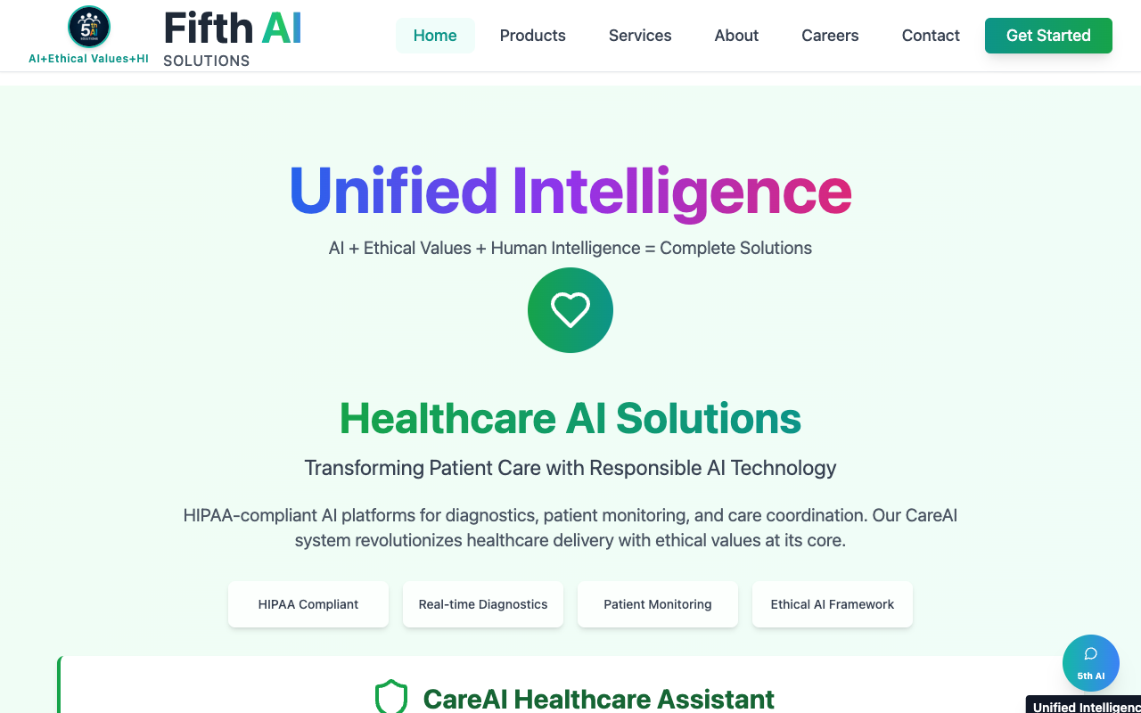 Fifth AI Solutions - Empowering the Future with Ethical and Responsible AI ethical AI responsible AI human-centered AI