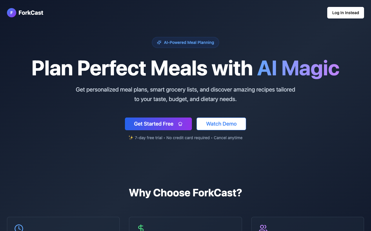ForkCast Kitchen AI：颠覆传统！这款AI膳食助手让你轻松搞定健康饮食