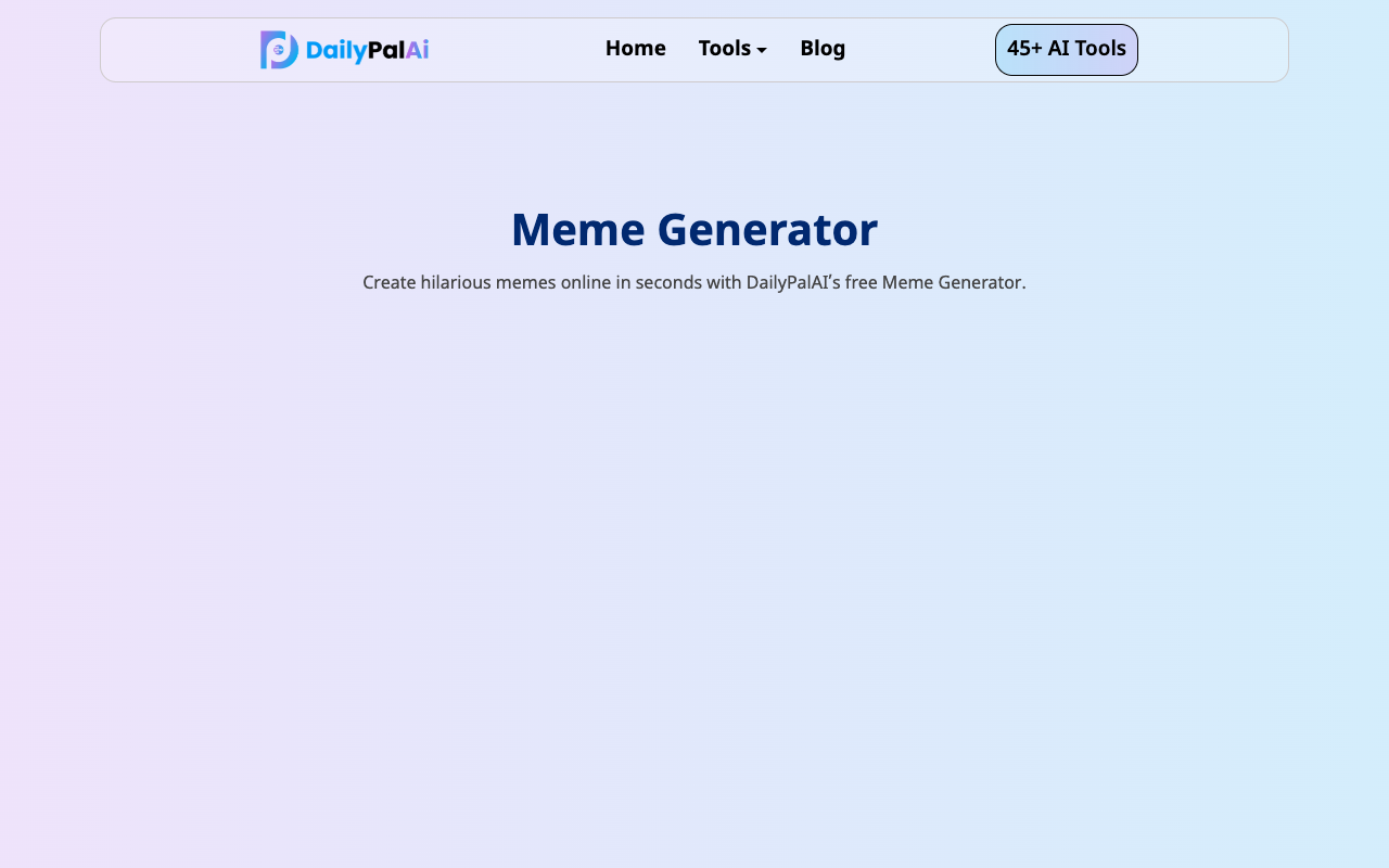 秒变梗王！DailyPalAI免费表情包生成器，零基础也能玩转搞笑创作