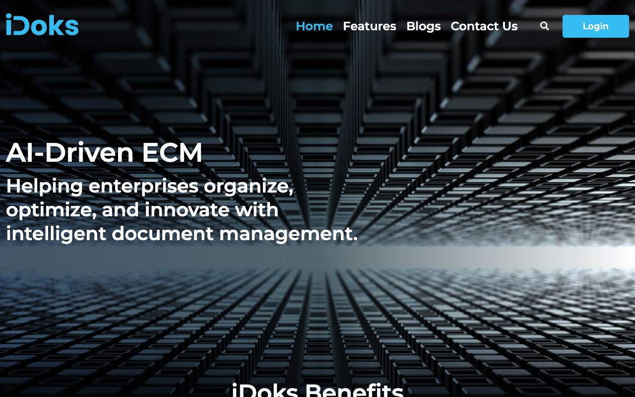 iDoks - An AI-driven document management system for secure and efficient content management document-management AI enterprise-content-management