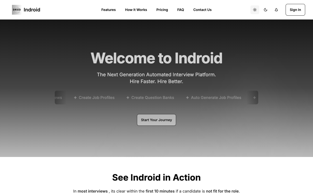AI面试革命：Indroid如何用人工智能重塑招聘与求职体验？