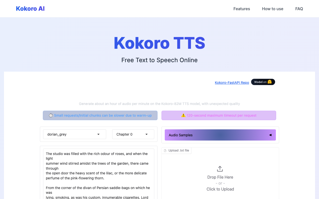 Kokoro TTS - A Free Text-to-Speech Tool with Natural Voices text-to-speech AI voice-technology