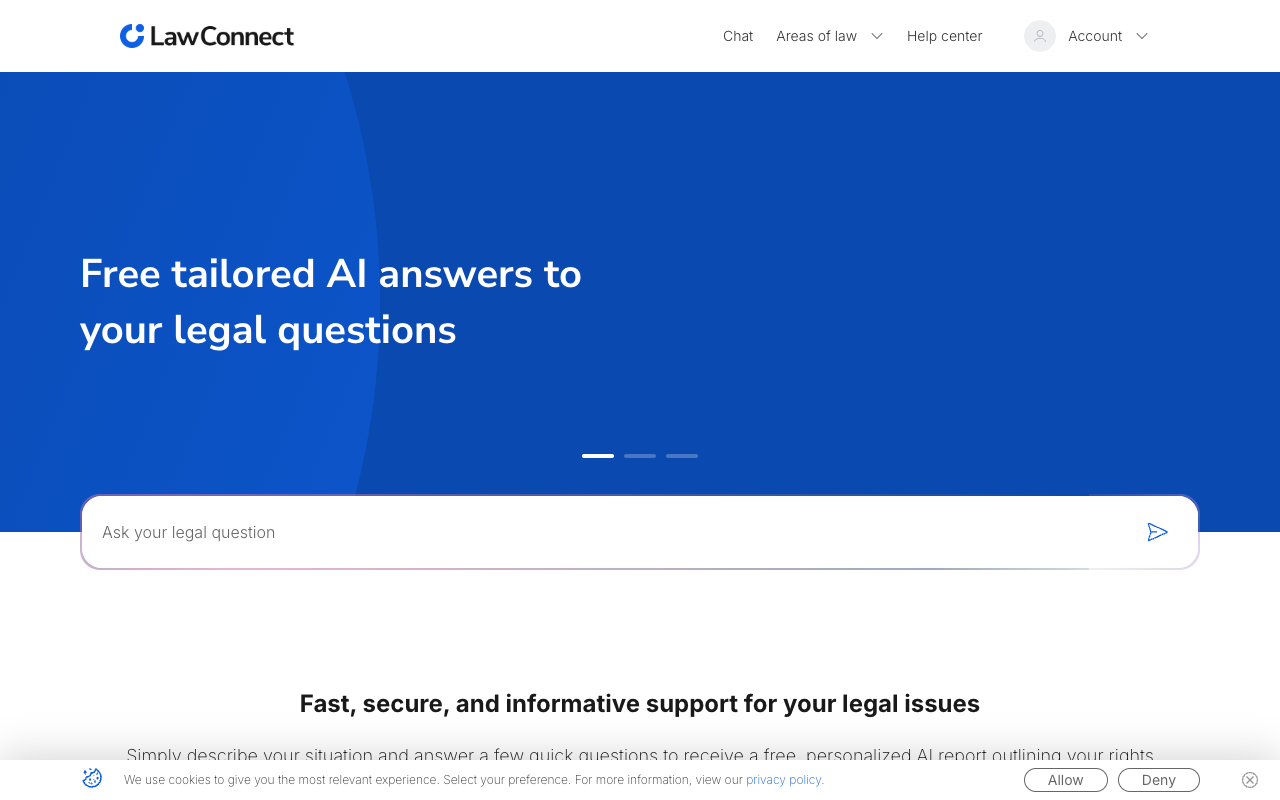 免费AI法律助手LawConnect：秒懂法律难题，轻松维权！