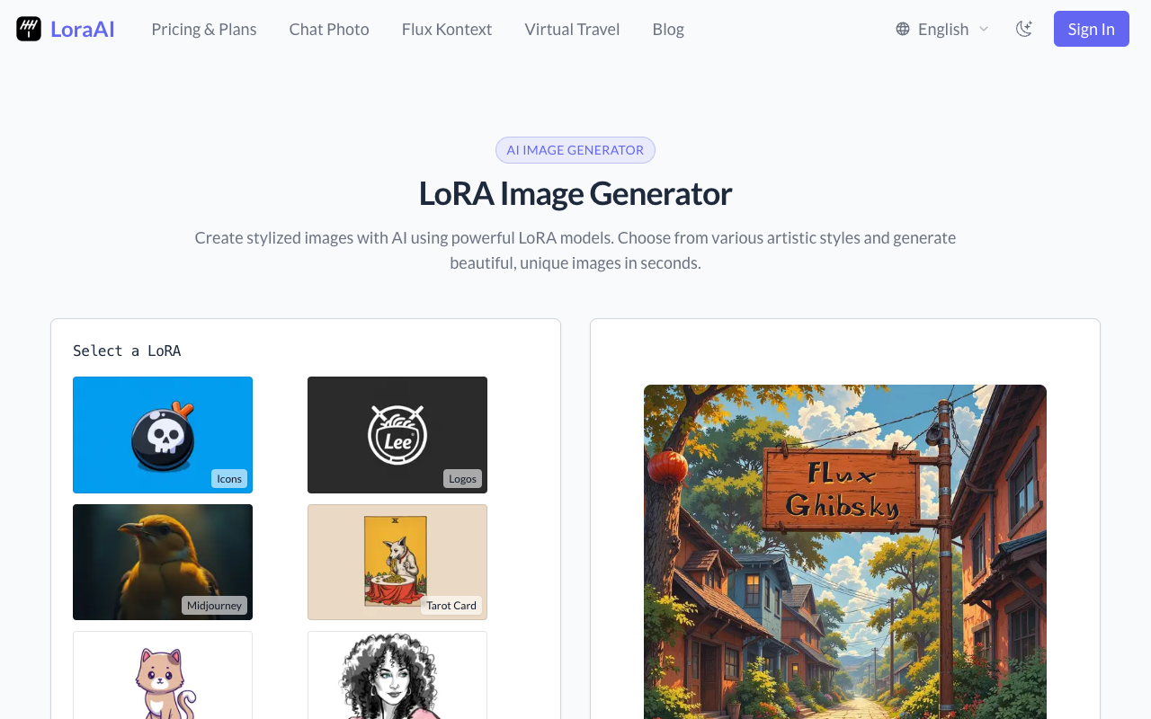 Lora AI - A Professional LoRA Image Generator for Stunning Image Creation LoRA AI image-generation