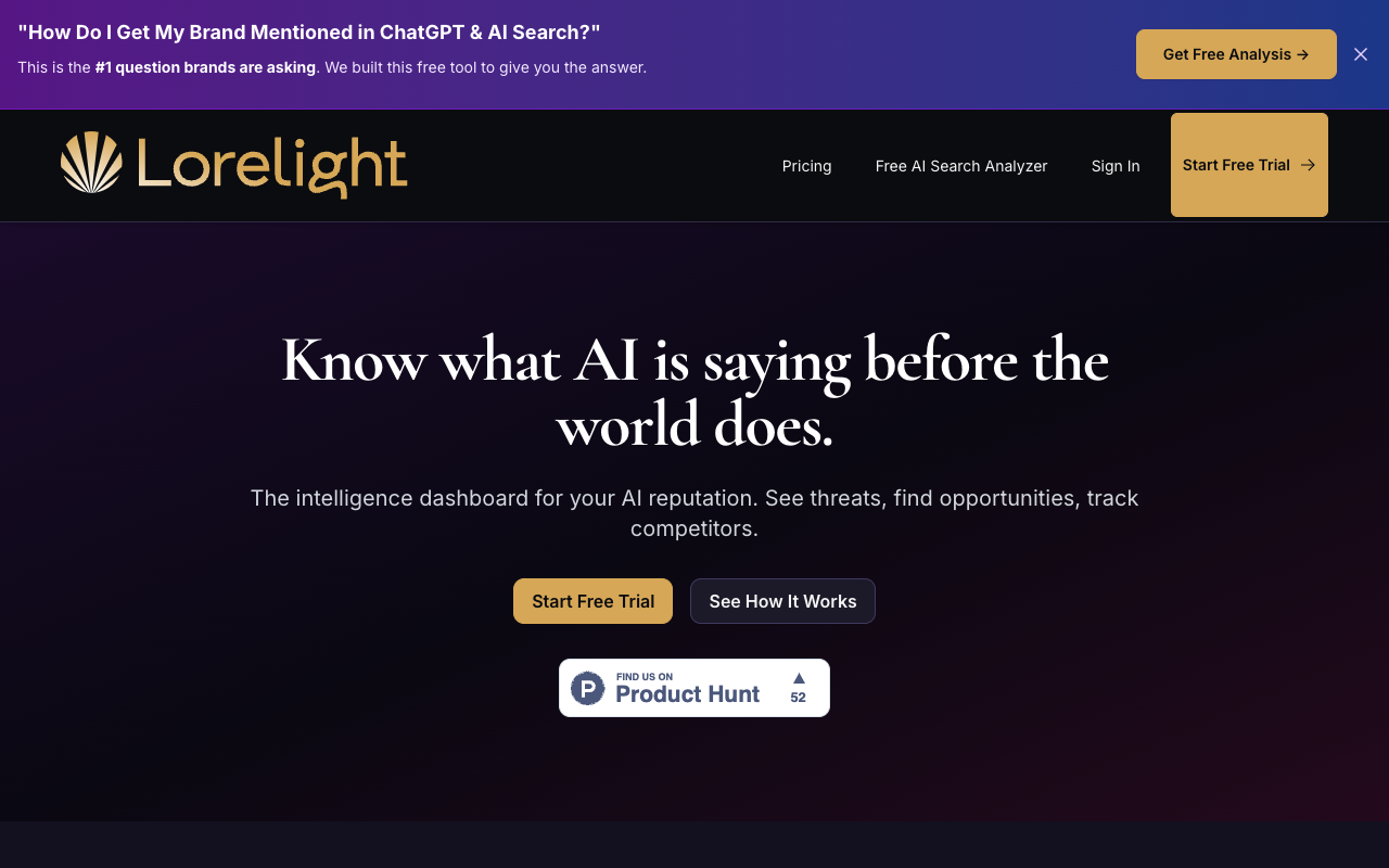 AI时代品牌声誉保卫战：Lorelight助你掌控AI生成的品牌叙事