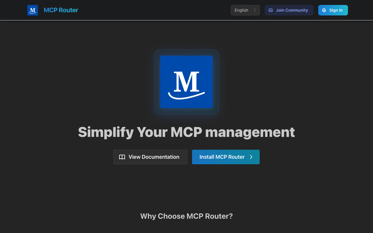 MCP Router：一键管理MCP服务器的终极工具，开发者与AI爱好者的必备神器！