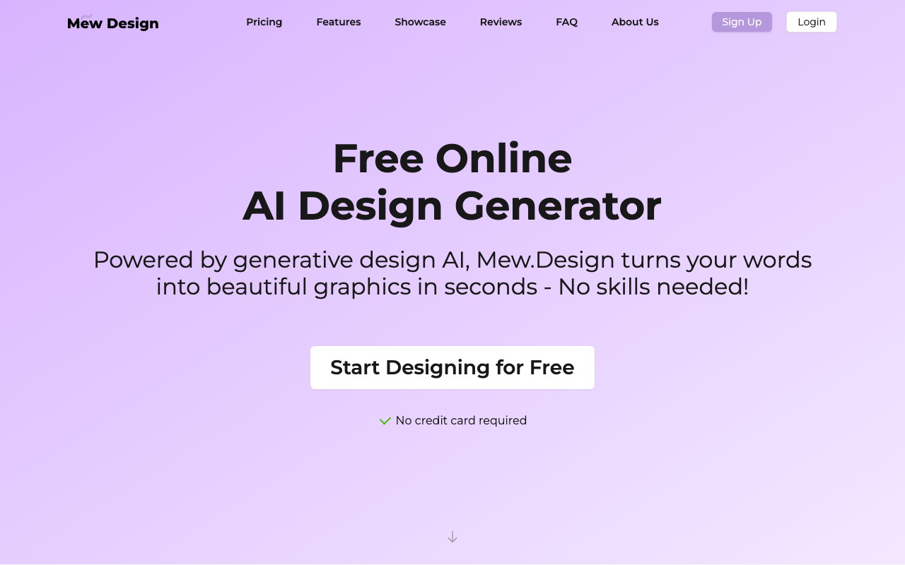 Mew Design - Your AI design partner with full control over aesthetics AI design branding