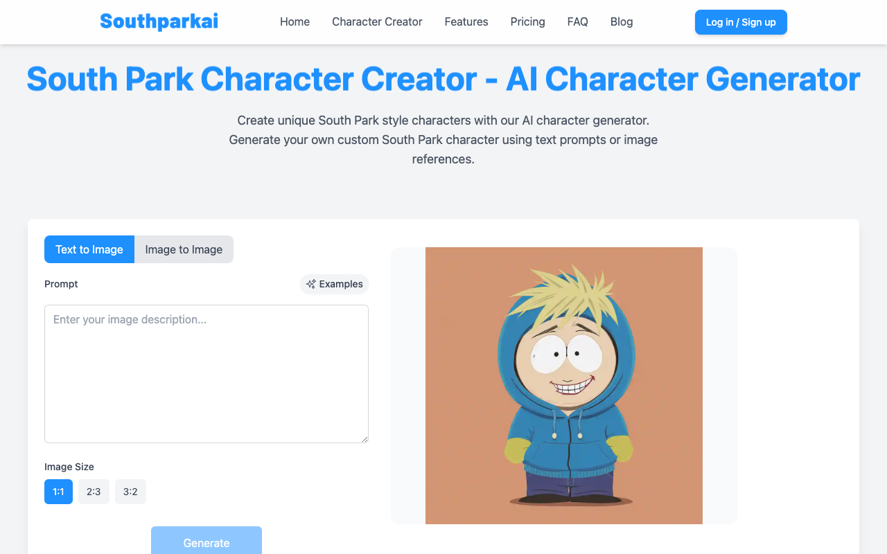 一键生成《南方公园》风格角色！ParkMaker Pro AI工具让你秒变动画大师