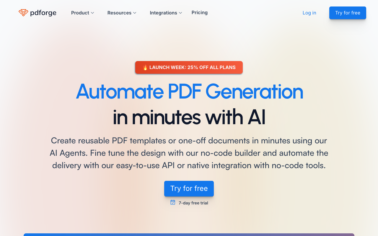 Pdforge：AI驱动的PDF生成神器，3分钟搞定文档创作！