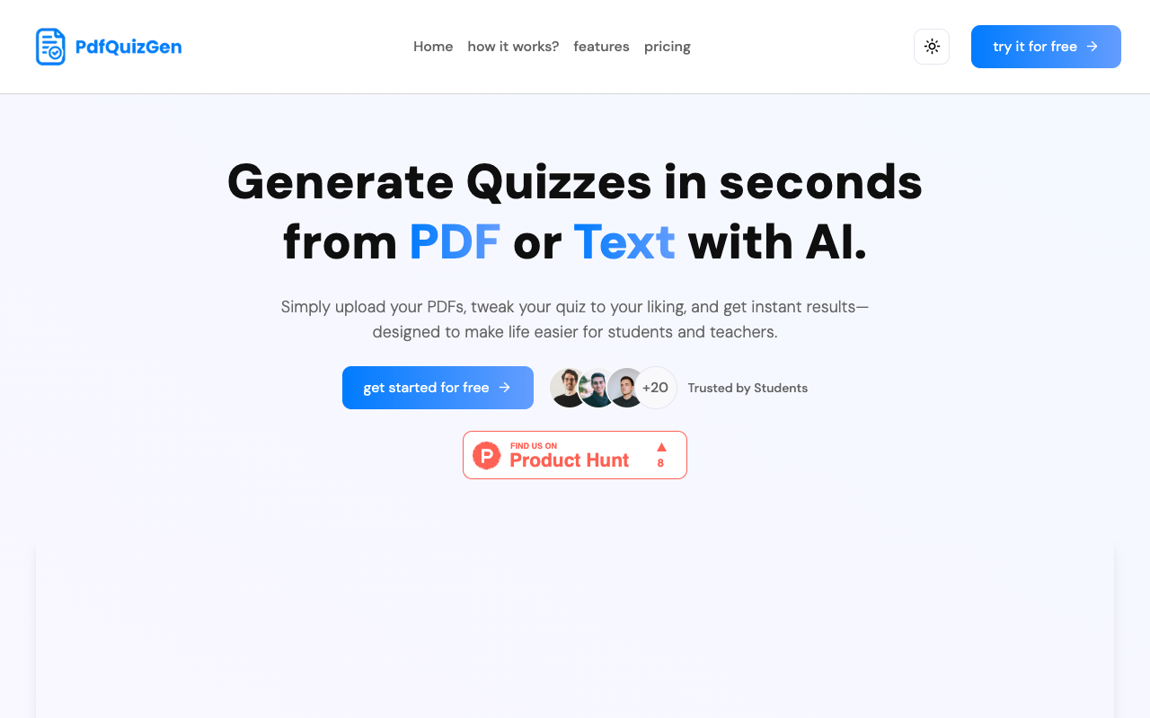 AI一键生成测验神器！pdfquizgen让学习效率翻倍
