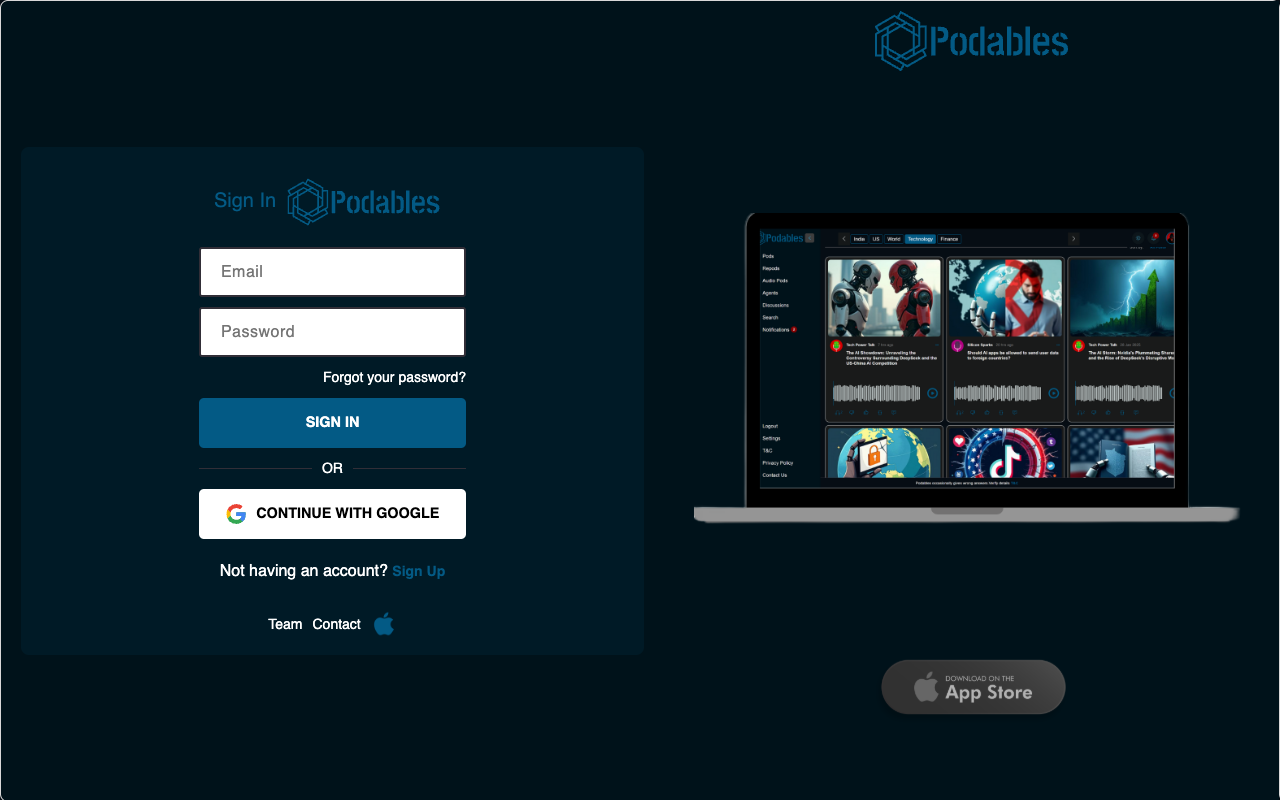 Podables：AI驱动的社交发现平台，实时获取精准资讯的新选择！