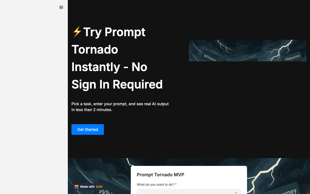 Prompt Tornado：一站式AI神器，零代码玩转文本、图像、音频与编程！