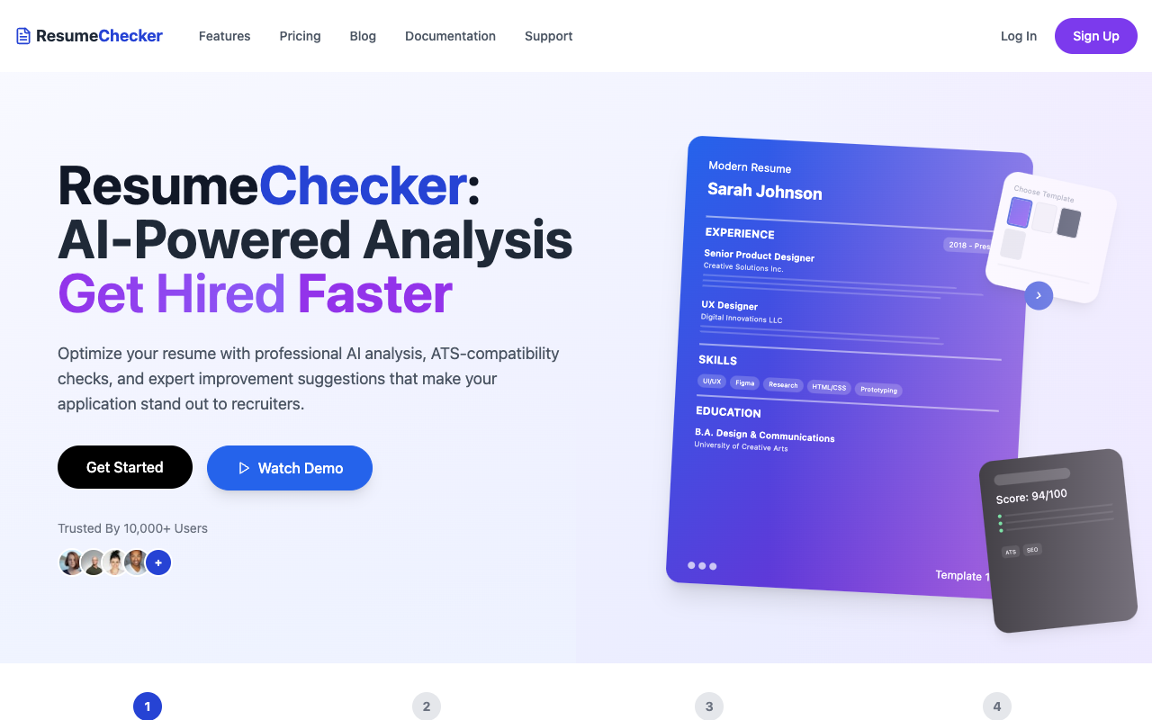 AI简历优化神器ResumeChecker：1分钟打造高通过率求职简历！