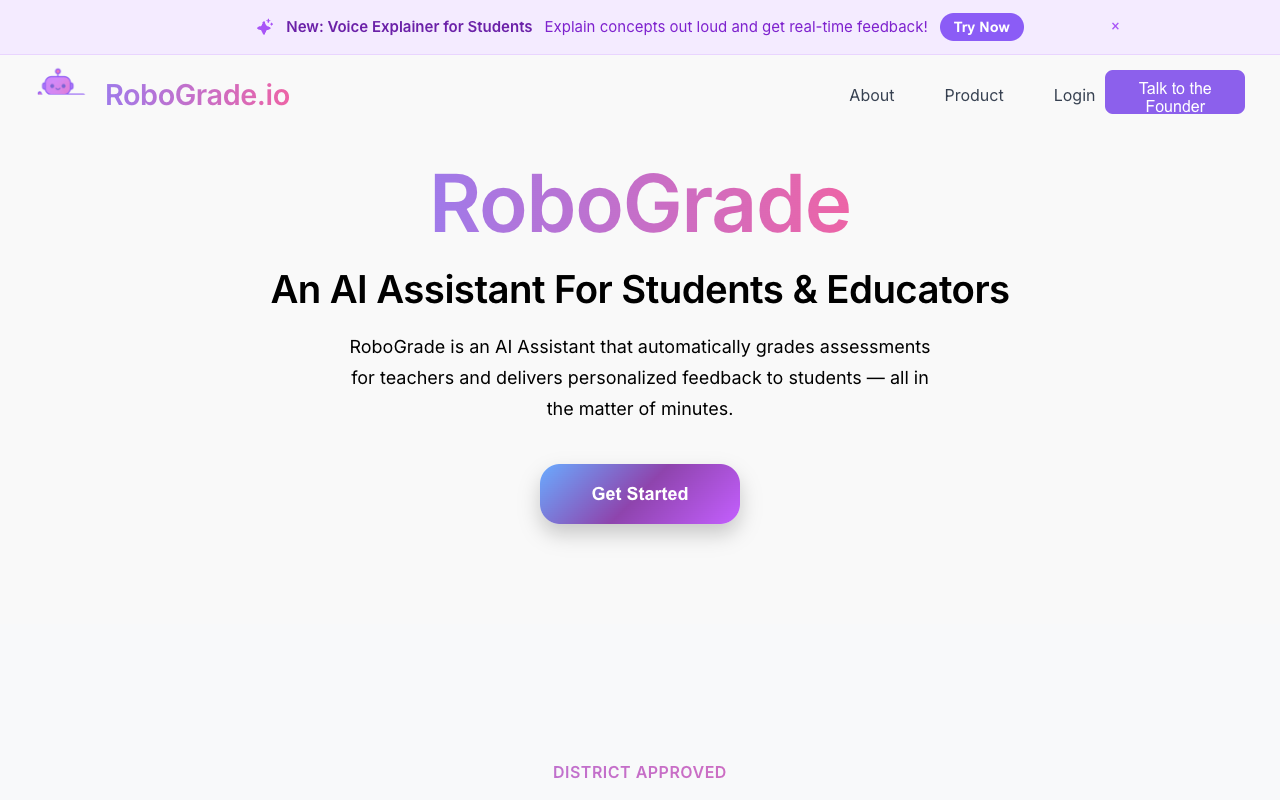 AI赋能教育革新！RoboGrade.io：让教师告别繁琐评分，专注教学