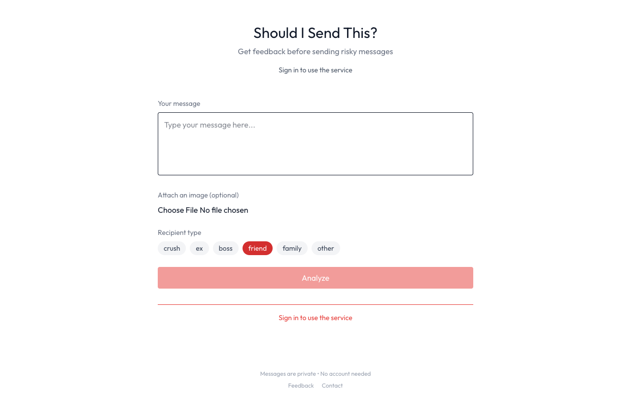 发送前必看！AI工具Should I Send This?帮你避免沟通灾难