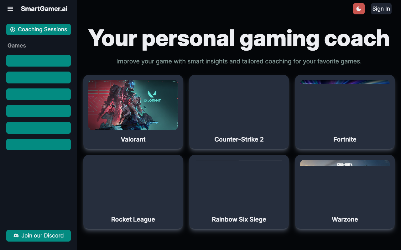 SmartGamer.ai：AI电竞教练助你称霸游戏战场！解锁你的巅峰实力