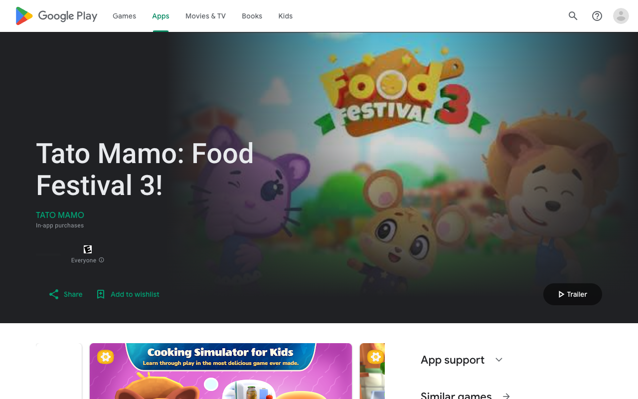 Tato Mamo - A Playable Cartoon for Kids with Real Recipes food festival kids interactive