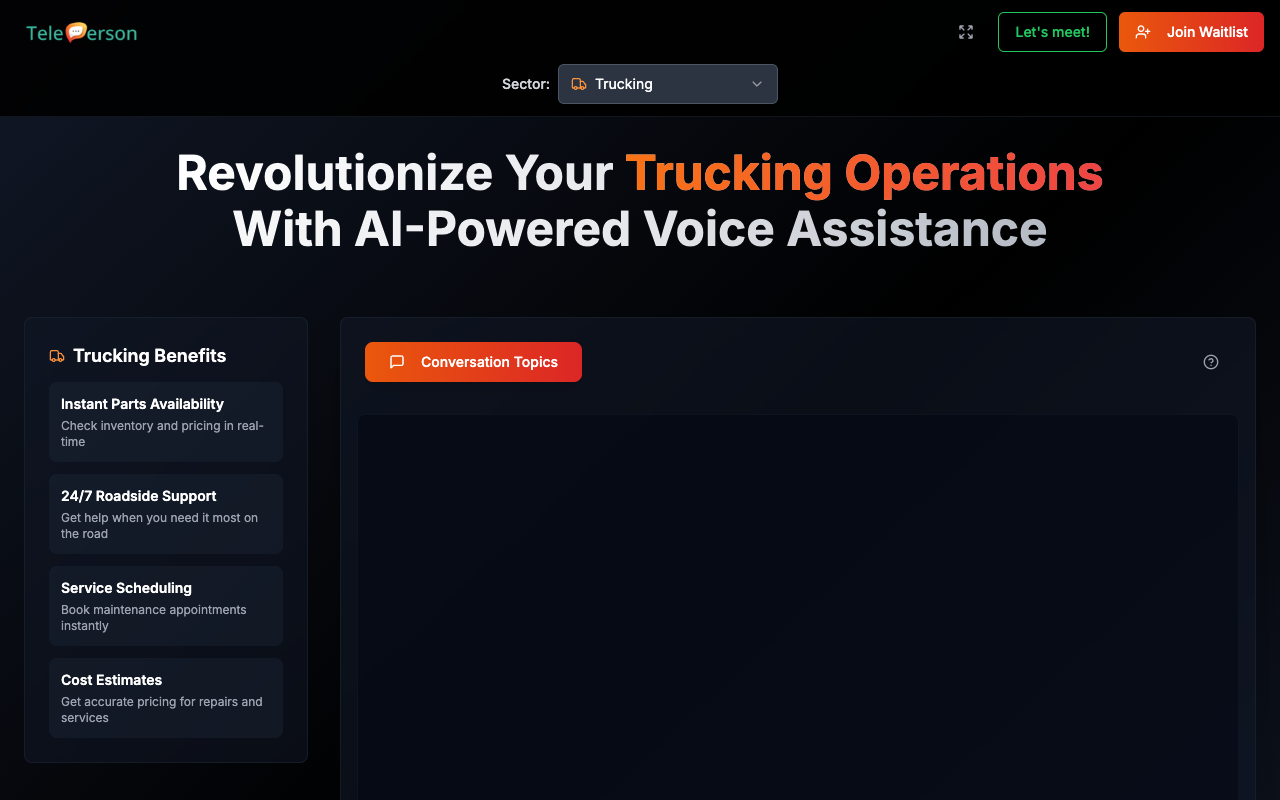 Teleperson - An AI-powered voice assistant transforming customer service customer-service AI voice-assistant