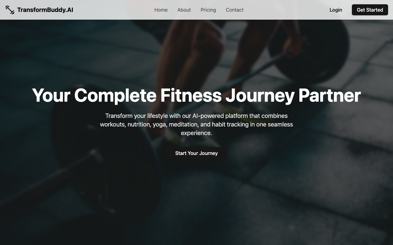 TransformBuddy.AI：一站式AI健康教练，重塑你的健身与 wellness 之旅！