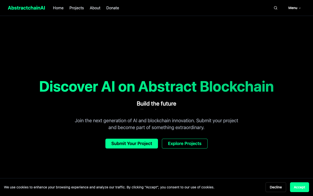 AbstractchainAI - Discover AI and Blockchain Projects Easily AI Blockchain