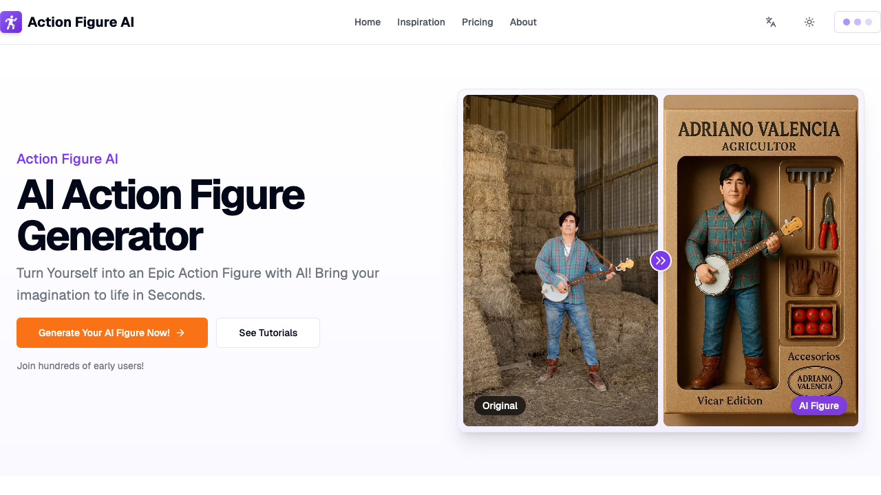Action Figure AI - Create Your Own Awesome Action Figure! AI Fun Creativity