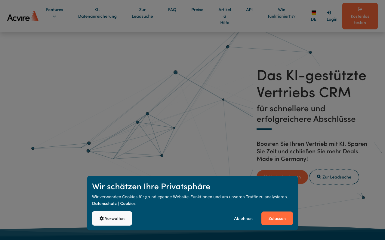 Acvire - Smart Sales CRM for Lead and Sales Management CRM Sales AI