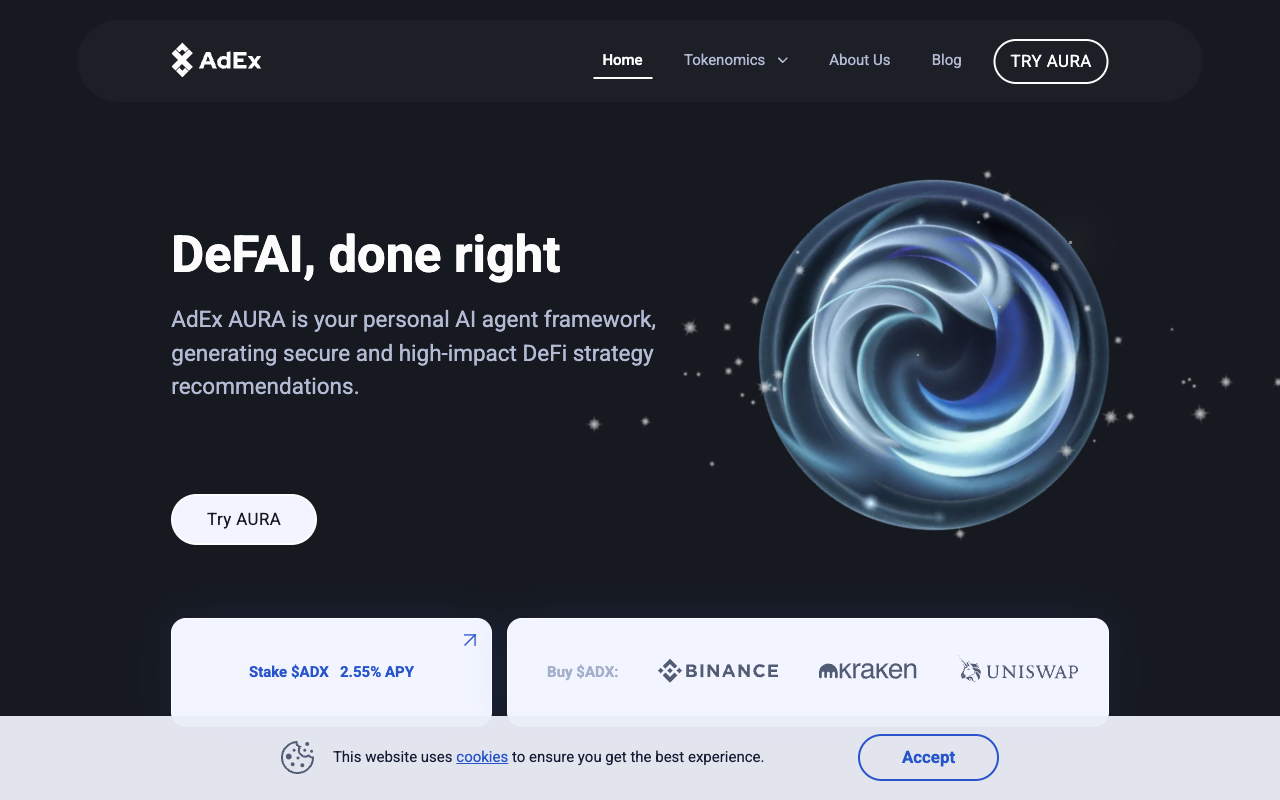 AdEx AURA：AI驱动的Web3智能助手，轻松玩转DeFi、NFT与空投