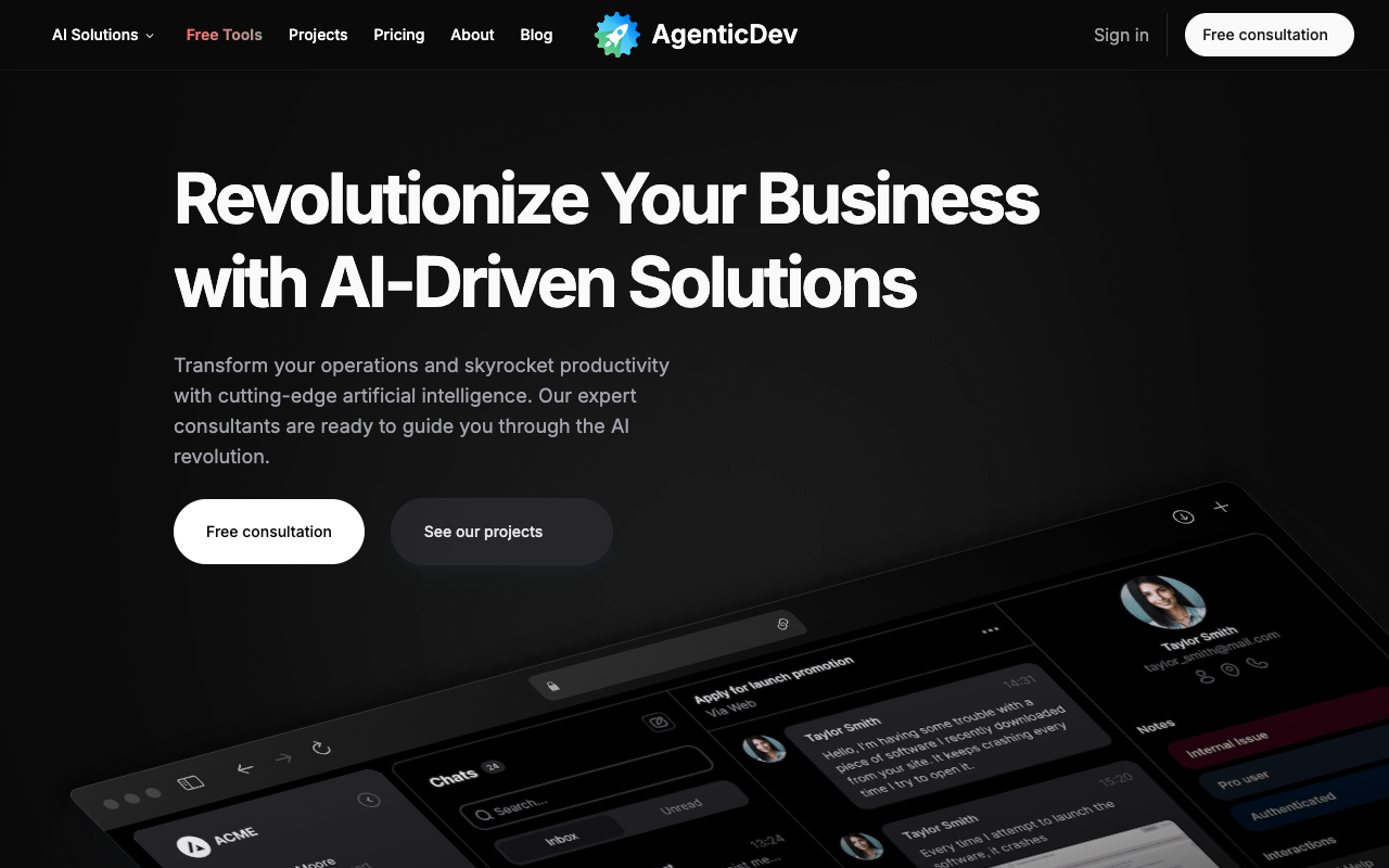 AgenticDev：AI驱动的企业变革引擎，助力效率飙升与业务腾飞