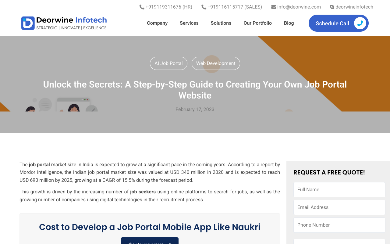 AI Job Portal Web Development - How to Create an AI Job Portal Website in 2025 AI job-portal web-development