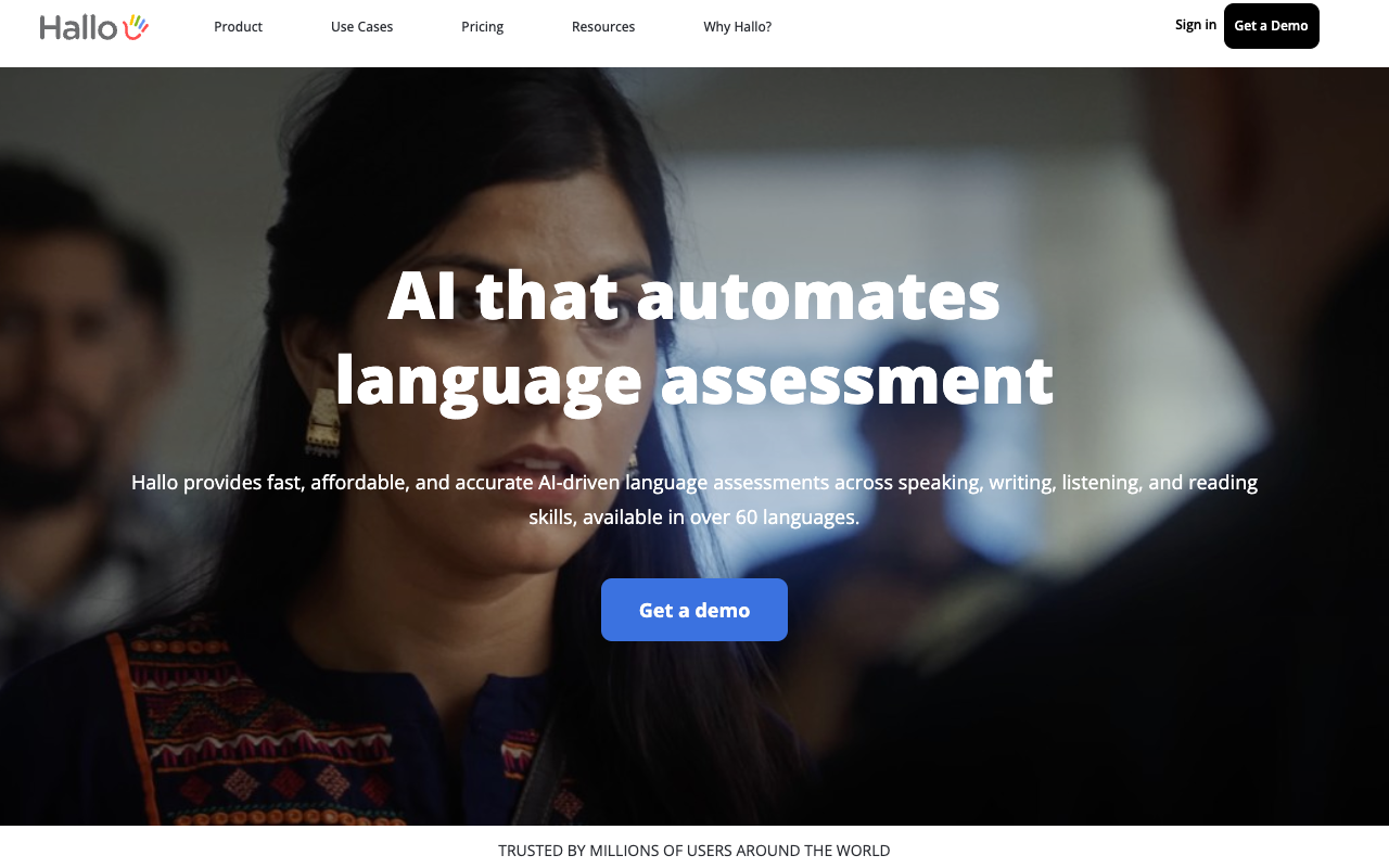 Hallo - AI Language Assessment for Global Hiring AI Language Assessment