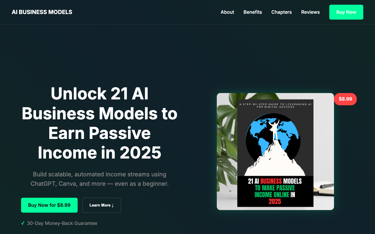 21 AI Models for Passive Income 2025 - Discover how to earn money using AI tools AI Business Passive Income