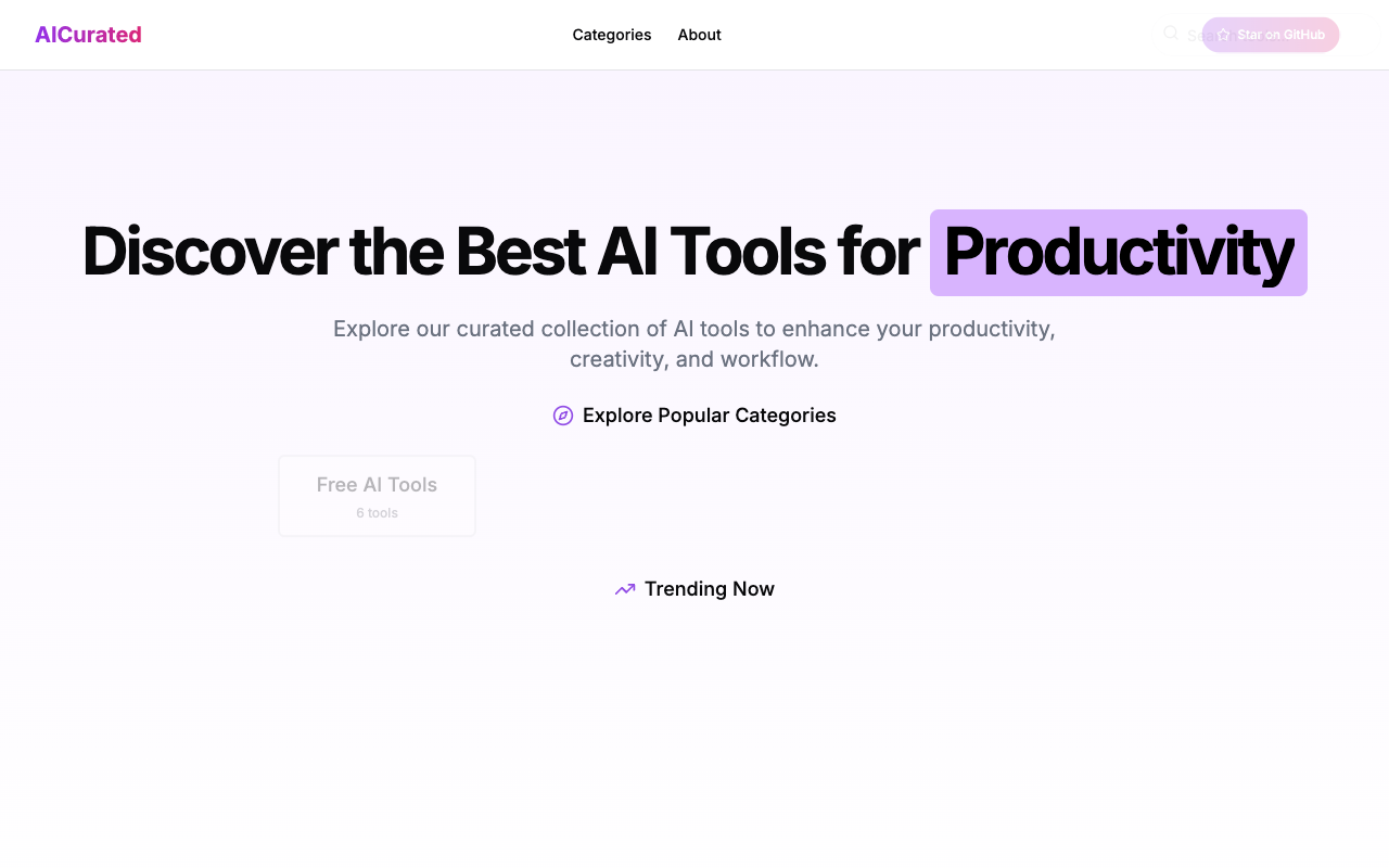 AICurated - Your guide to the best AI tools for 2025 AI Tools Technology