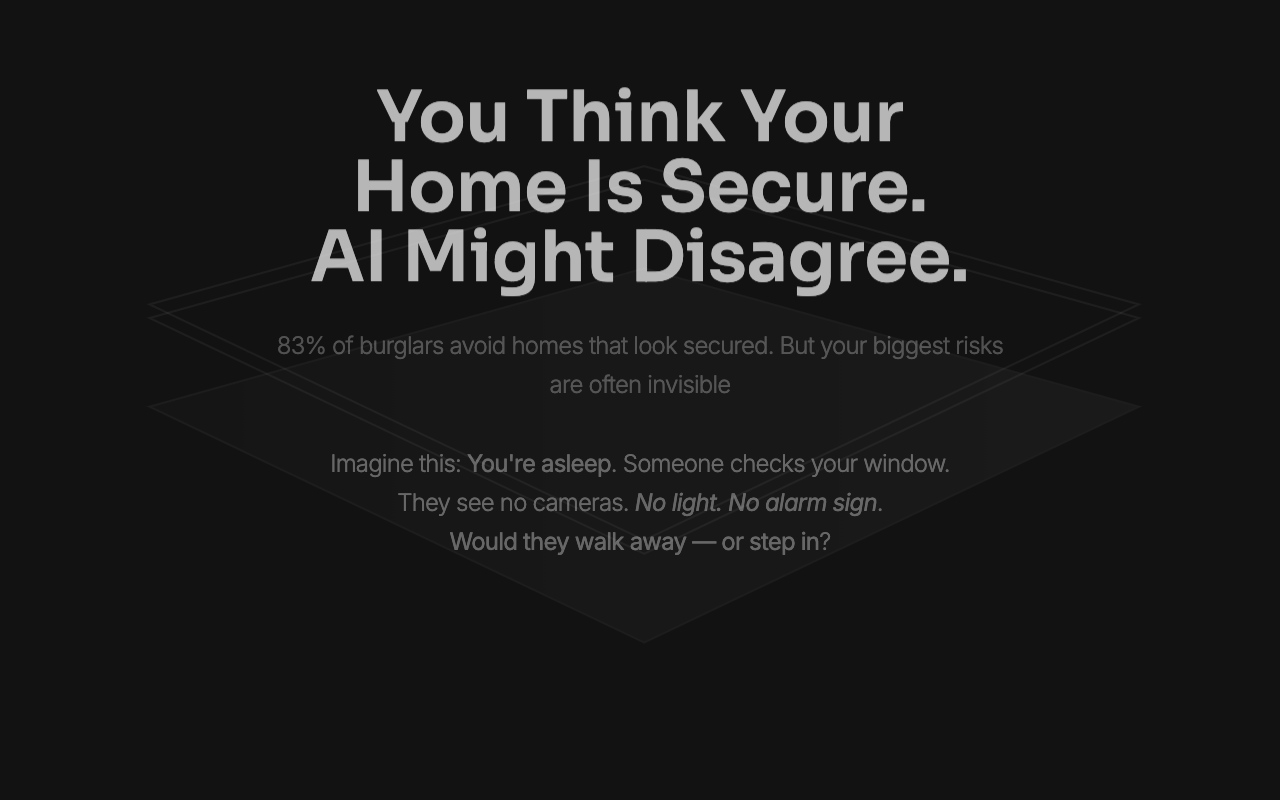 AI Home Safety Check - Discover hidden risks in your home security AI Security Home