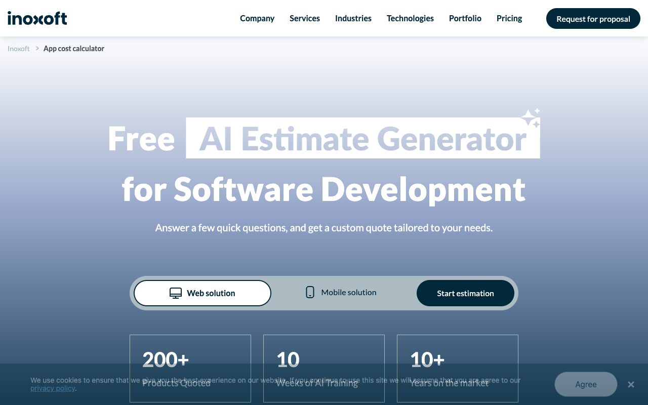 AI-Powered Software Cost Estimator - Calculate Your Project Costs Quickly AI Software Estimation
