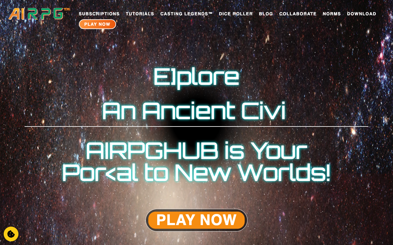 AIRPGHUB - Experience Unlimited Narrative Freedom with an AI Game Master roleplaying AI gaming