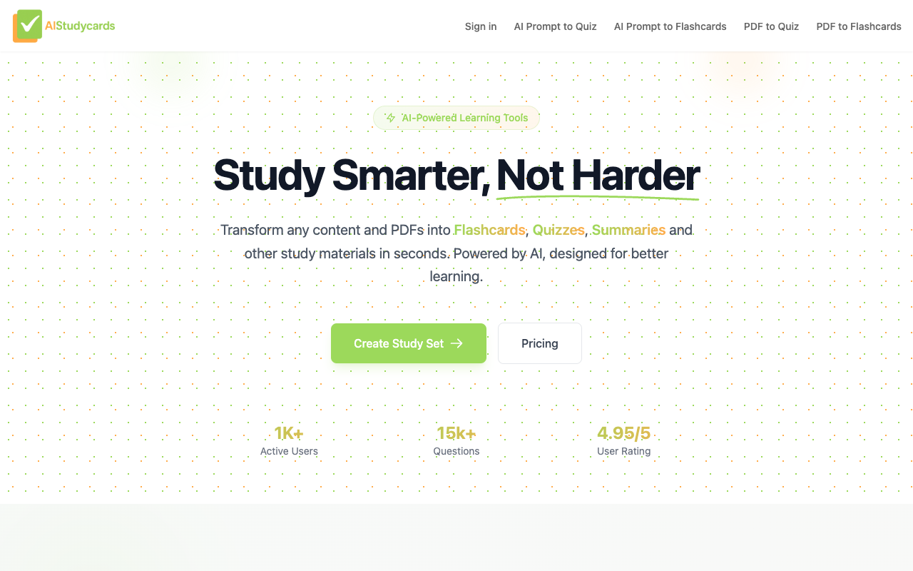 aistudycards - Create interactive flashcards and quizzes for collaborative learning flashcards quizzes social-learning