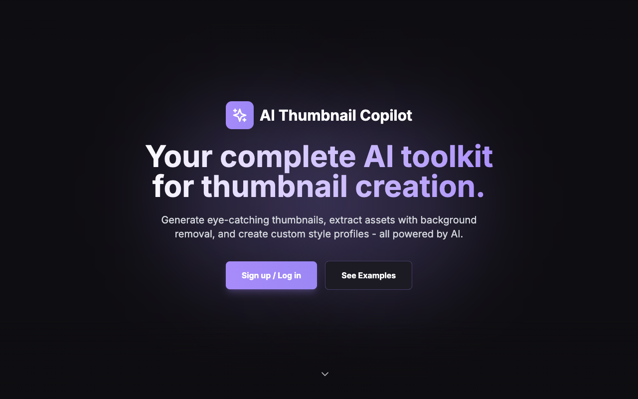 AI Thumbnail Copilot - Your AI tool for making cool thumbnails AI Design Content Creation