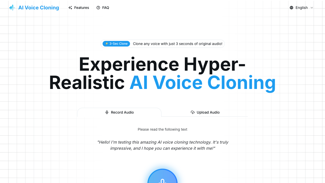 AI Voice Cloning - Clone any voice in just 3 seconds AI Voice Cloning Technology