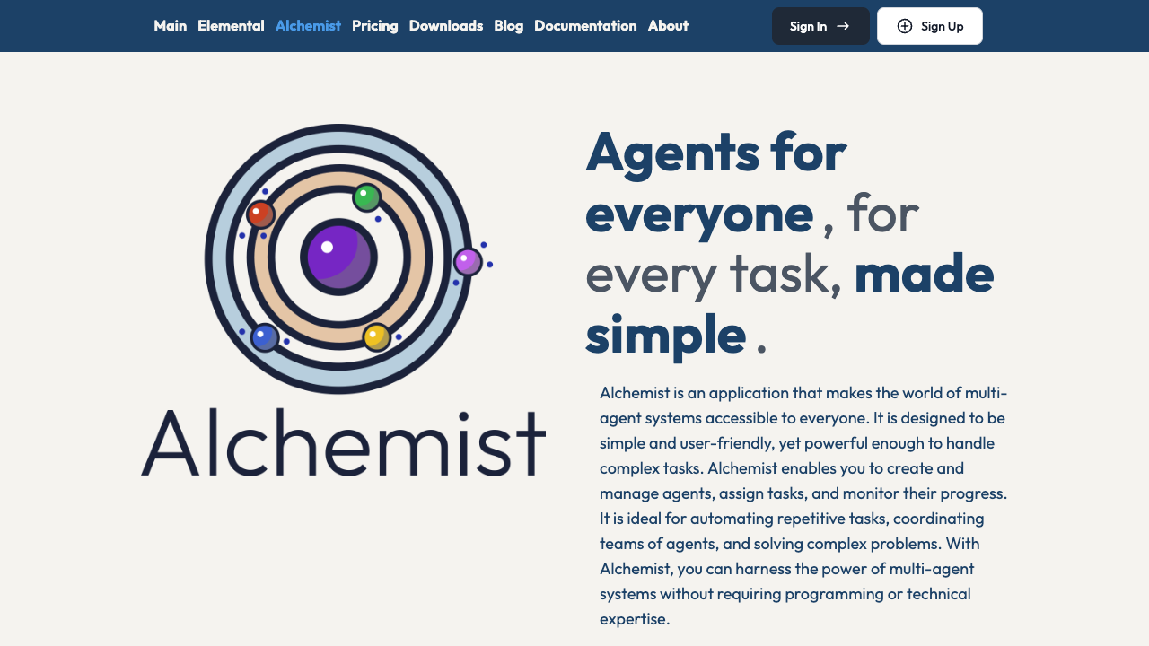 Alchemist - A no-code platform for creating personal and private AI agents AI no-code multi-agent-systems