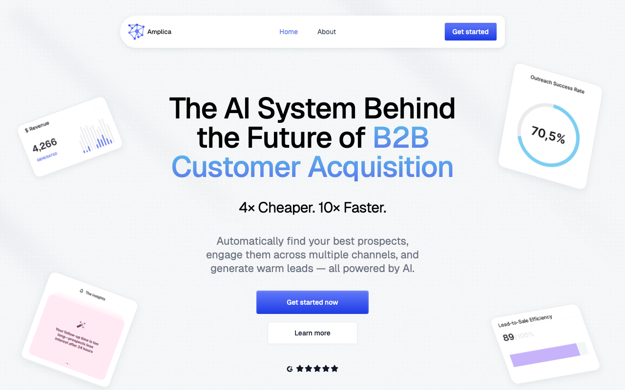 Amplica AI - The Smart Way to Boost Your B2B Sales AI Marketing B2B