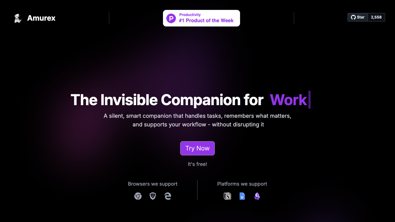 Amurex - Your smart search for everything you need AI Productivity