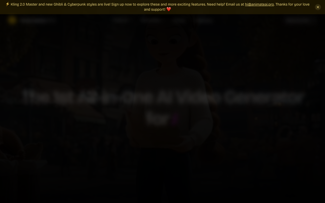Animate AI - The World’s First AI Video Generator for Animated Series AI Animation Video