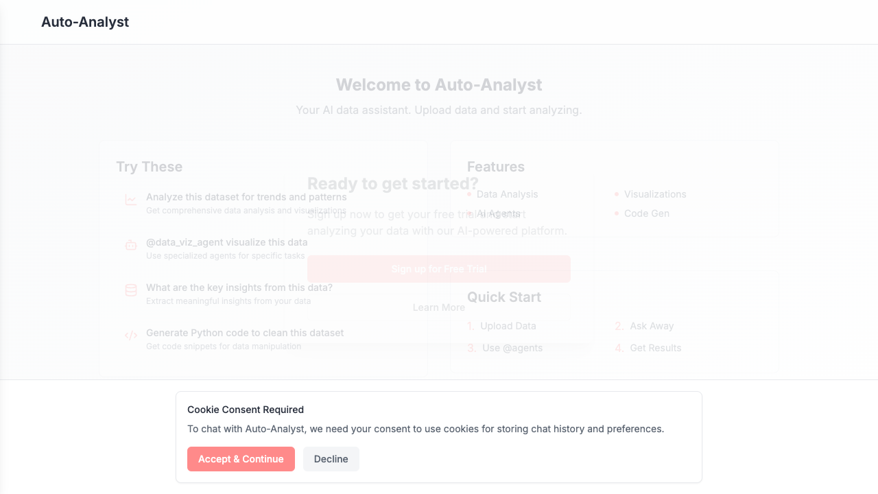 Auto-Analyst - Your AI Data Scientist for Smart Data Analysis AI Data Science Analytics