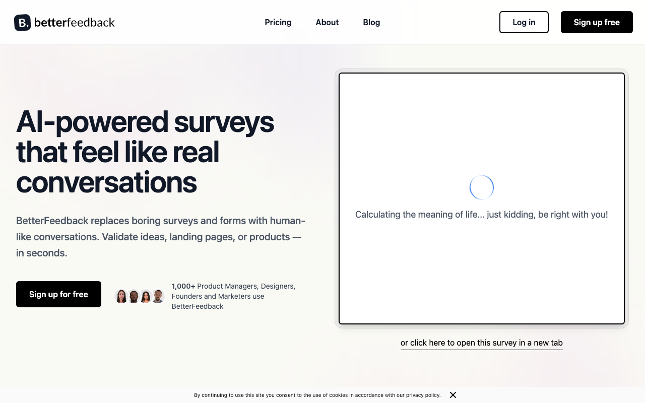 BetterFeedback - An AI tool to analyze qualitative customer feedback and understand user needs AI customer-feedback product-management